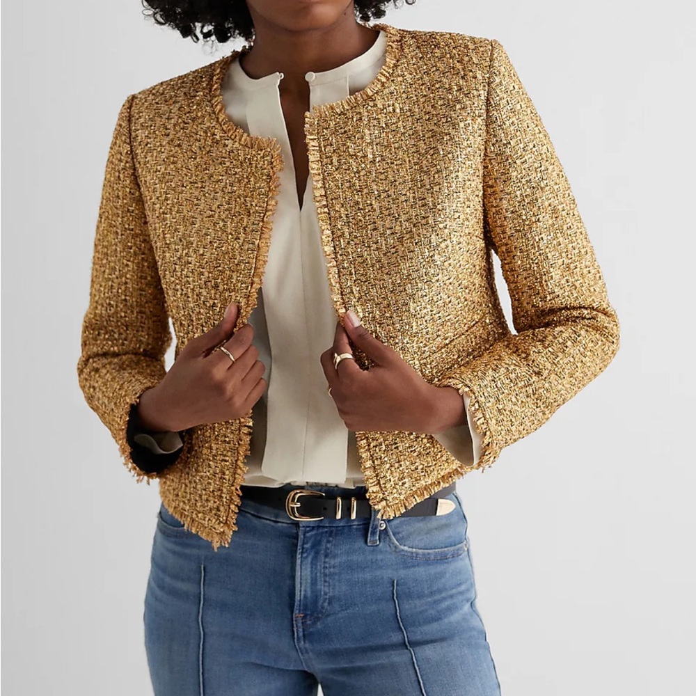Brand new Gold tweed Blazer